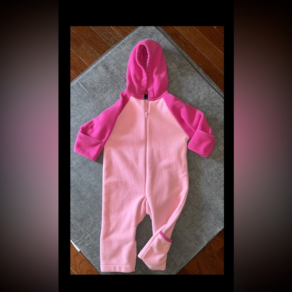 Lands End fleece bunting suit. 12-18mo. Gently worn.